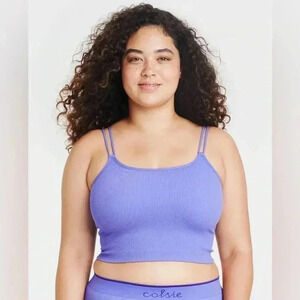 Colsie Women’s Purple Ribbed Seamlesss Brami Size 1X